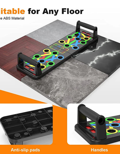 Load image into Gallery viewer, Folding Push-Up Board Chest Expansion Adult Multi-Mode Adjustable with Chest Abdomen Back Partition Core Muscle Exerciser