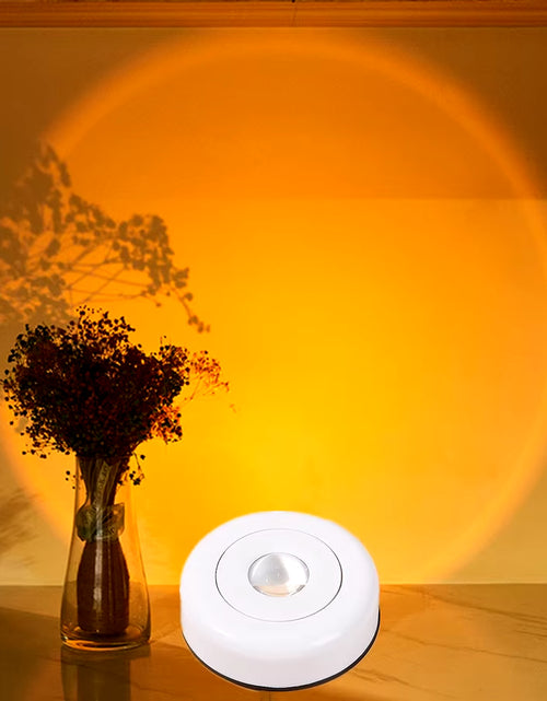 Load image into Gallery viewer, Touch LED Cabinet Lights Battery Powered Stick on Wall Sunset Lamp for Kitchen Bedroom Closet Cupboard Night Light Decoration