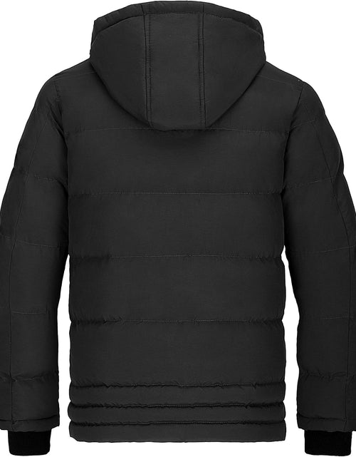 Load image into Gallery viewer, Men'S Thicken Puffer Jacket Insulated Water-Resistant Warm Winter Coat with Hood