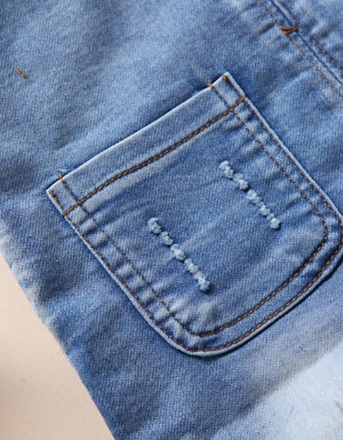 Load image into Gallery viewer, Baby & Little Boys/Girls Blue & Black Denim Overalls,Jean Workwear