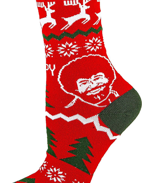 Load image into Gallery viewer, Oooh Yeah Women'S Novelty Crew Socks, Funny Socks for Bob Ross, Holiday Socks, Christmas Socks, Crazy Socks