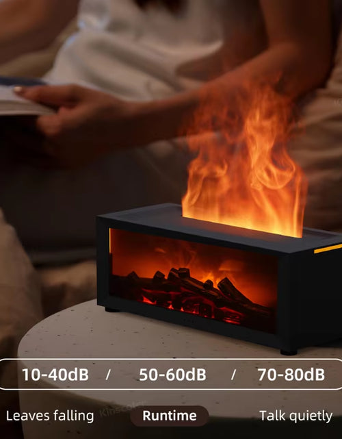 Load image into Gallery viewer, Creative Fireplace Air Humidifier Waterless Auto-Off Aroma Essential Oil Diffuser with LED Light & Remote Control for Home Gift