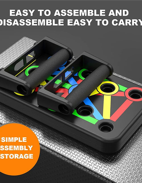 Load image into Gallery viewer, Folding Push-Up Board Chest Expansion Adult Multi-Mode Adjustable with Chest Abdomen Back Partition Core Muscle Exerciser