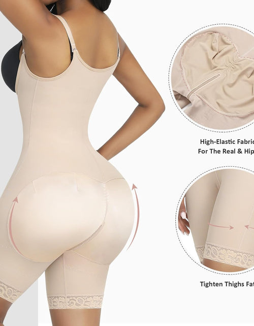 Load image into Gallery viewer, Shapewear for Women Tummy Control Fajas Colombianas Body Shaper for Women Zipper Open Bust Bodysuit Waist Trainer