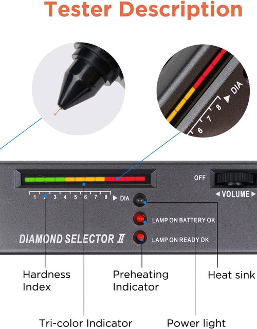 Load image into Gallery viewer, Professional Diamond Tester, Gem Tester Pen Portable Electronic Diamond Tester Tool for Jewelry Jade Ruby Stone
