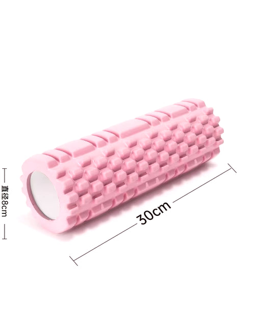 Load image into Gallery viewer, 30Cm Yoga Column Foam Fitness Muscle Training Pilates Sports Massage Foam Roller Grid Trigger Point Therapy Home Gym Exercise