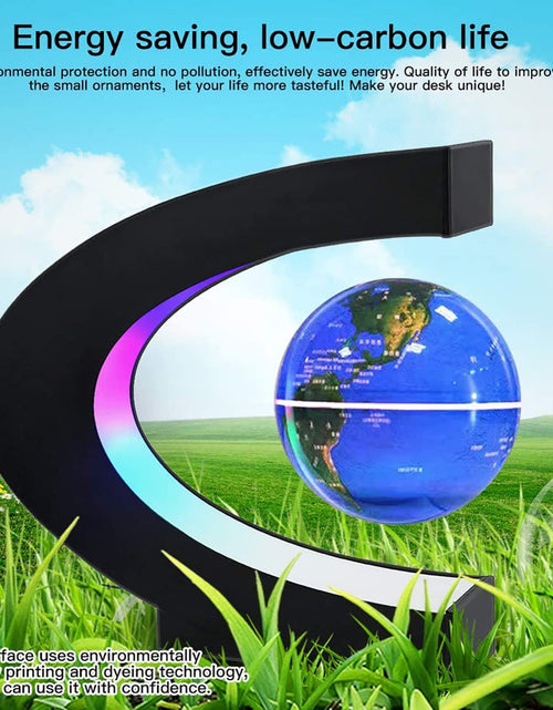 Load image into Gallery viewer, Magnetic Levitation Globe with LED Light, Cool Gadgets Floating Lamp Globe Decor, Cool Tech Gifts for Men/Father/Husband/Boyfriend/Kids/Boss, Great Technology Gifts Idea (Blue)