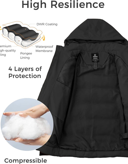 Load image into Gallery viewer, Men'S Thicken Puffer Jacket Insulated Water-Resistant Warm Winter Coat with Hood