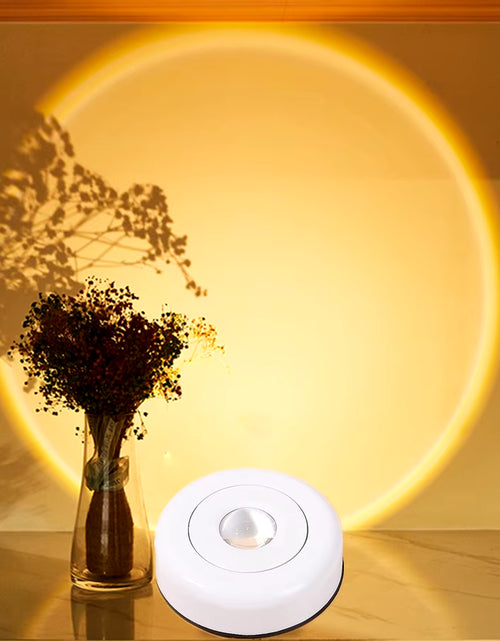 Load image into Gallery viewer, Touch LED Cabinet Lights Battery Powered Stick on Wall Sunset Lamp for Kitchen Bedroom Closet Cupboard Night Light Decoration