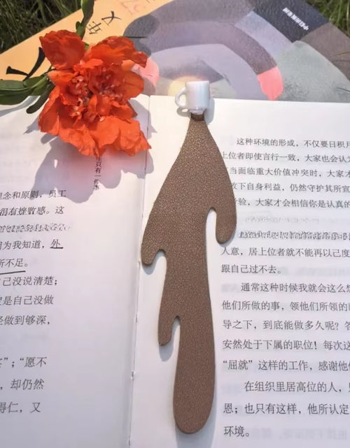 Load image into Gallery viewer, Cute Spilled Coffee Bookmark Corner Marker for Reading Funny Bookmarks for Reading Corner Bookmark Stationery School Supplies