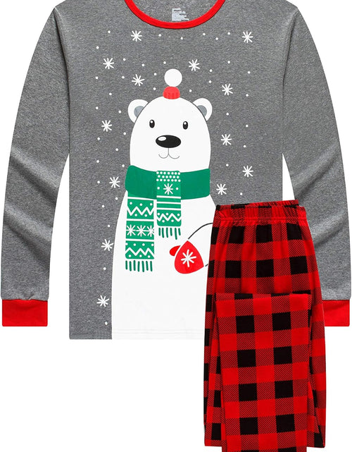 Load image into Gallery viewer, Christmas Family Matching Red Holiday Pajama PJ Sets