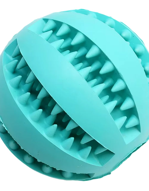 Load image into Gallery viewer, Dog Food Treat Feeder Funny Pet Interactive Rubber Ball Dogs Chew Toy Tooth Cleaning Ball Puppy Training Bite Resistant Toy Ball