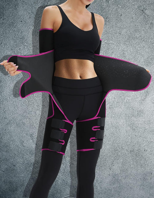 Load image into Gallery viewer, 4 in 1 High Waist Arm and Thigh Wast Trainer for Women, Sweat Band Waist Trimmer plus Size
