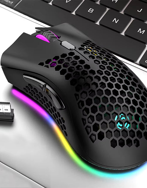 Load image into Gallery viewer, BM600 Wireless Mouse Luminescent Desktop Computer Laptop Universal Rechargable Lightweight Ergonomics Game E-Sports Mouses