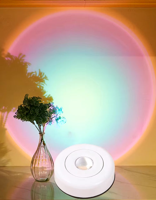 Load image into Gallery viewer, Touch LED Cabinet Lights Battery Powered Stick on Wall Sunset Lamp for Kitchen Bedroom Closet Cupboard Night Light Decoration