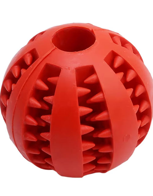 Load image into Gallery viewer, Dog Food Treat Feeder Funny Pet Interactive Rubber Ball Dogs Chew Toy Tooth Cleaning Ball Puppy Training Bite Resistant Toy Ball