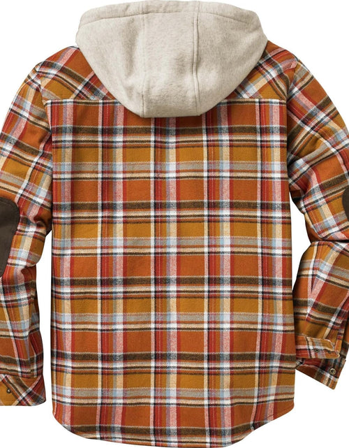 Load image into Gallery viewer, Men'S Camp Night Berber Lined Hooded Flannel Shirt Jacket