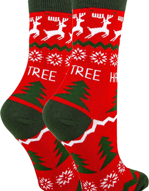 Load image into Gallery viewer, Oooh Yeah Women'S Novelty Crew Socks, Funny Socks for Bob Ross, Holiday Socks, Christmas Socks, Crazy Socks