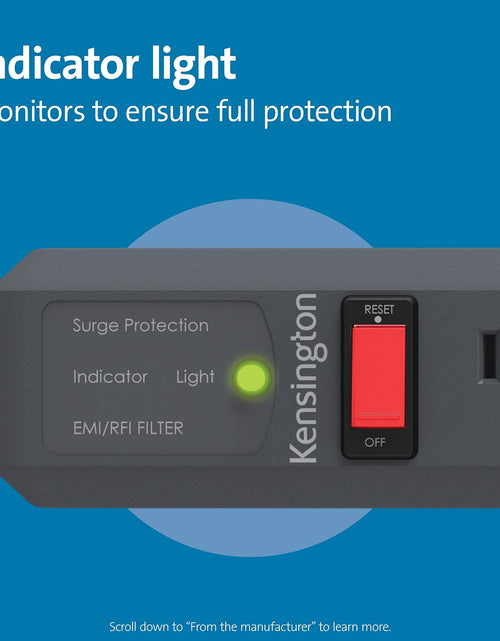 Load image into Gallery viewer, Guardian 6 Outlet, 15-Foot Cord, & 540 Joules Premium Surge Protector (K38215NA), Black