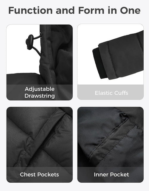 Load image into Gallery viewer, Men'S Thicken Puffer Jacket Insulated Water-Resistant Warm Winter Coat with Hood