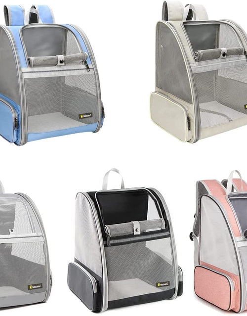 Load image into Gallery viewer, Pet Backpack Carrier for Small Cats Dogs | Ventilated Design, Safety Straps, Buckle Support, Collapsible | Designed for Travel, Hiking, Walking & Outdoor Use