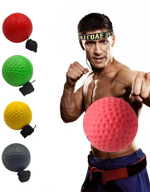 Load image into Gallery viewer, Boxing Speed Ball Head-Mounted PU Punch Ball MMA Sanda Training Hand Eye Reaction Home Sandbag Fitness Boxing Equipment