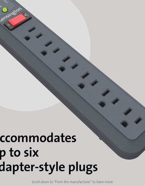 Load image into Gallery viewer, Guardian 6 Outlet, 15-Foot Cord, & 540 Joules Premium Surge Protector (K38215NA), Black