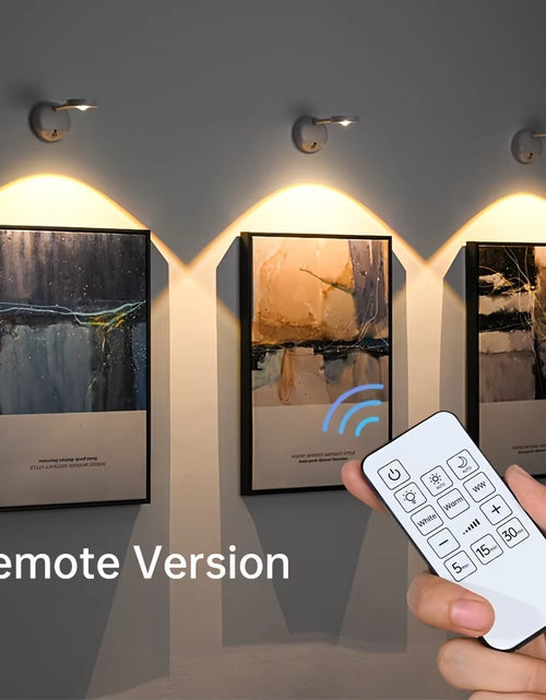 Load image into Gallery viewer, 1Pc Rechargeable Spotlight No Wiring No Punching No Installation Wireless Home Background Wall Mural Light Smart Led Wall Light