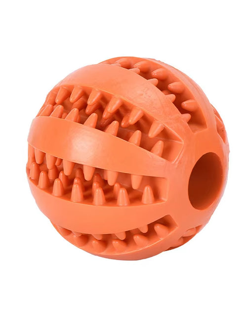 Load image into Gallery viewer, Dog Food Treat Feeder Funny Pet Interactive Rubber Ball Dogs Chew Toy Tooth Cleaning Ball Puppy Training Bite Resistant Toy Ball