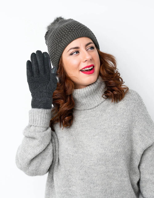 Load image into Gallery viewer, Winter Gloves for Women with Sensitive Touch Screen Texting Fingers Warm Vintage Gloves for Girls Winter 3 Pairs