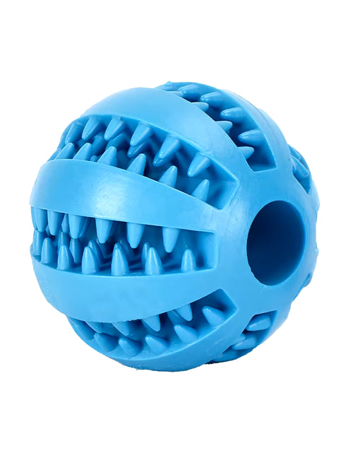 Load image into Gallery viewer, Dog Food Treat Feeder Funny Pet Interactive Rubber Ball Dogs Chew Toy Tooth Cleaning Ball Puppy Training Bite Resistant Toy Ball