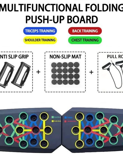 Load image into Gallery viewer, Household Multifunctional Push up Training Board for Men'S Chest and Abdominal Muscle Training Equipment Portable Push up Board