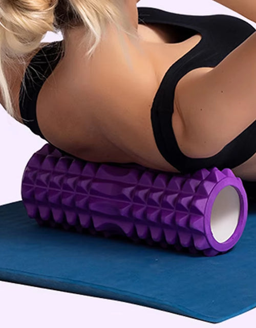Load image into Gallery viewer, 30Cm Yoga Column Foam Fitness Muscle Training Pilates Sports Massage Foam Roller Grid Trigger Point Therapy Home Gym Exercise