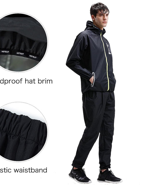 Load image into Gallery viewer, Sauna Suit Men anti Rip Boxing Sweat Suits Exercise Workout Jacket