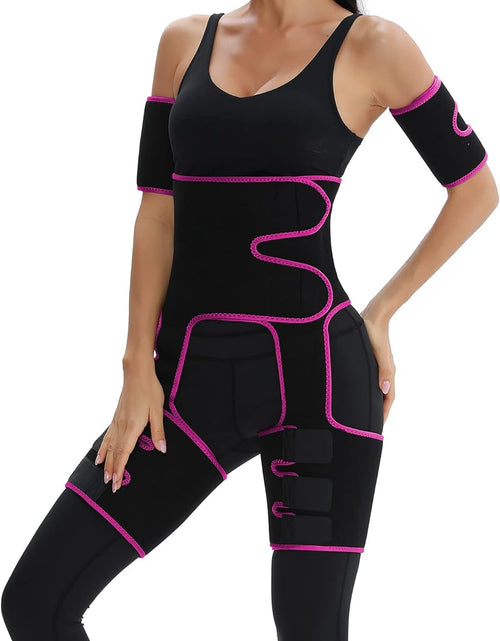 Load image into Gallery viewer, 4 in 1 High Waist Arm and Thigh Wast Trainer for Women, Sweat Band Waist Trimmer plus Size