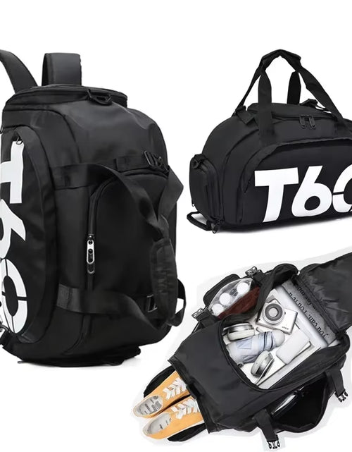 Load image into Gallery viewer, T60 Waterproof Gym Sports Bags Men Women Molle Fitness Training Backpacks Multifunctional Travel/Luggage Bolsa Shoulder Handbags