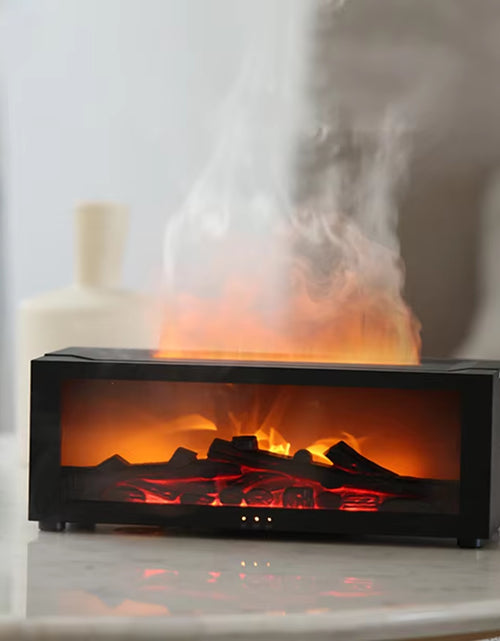 Load image into Gallery viewer, Creative Fireplace Air Humidifier Waterless Auto-Off Aroma Essential Oil Diffuser with LED Light & Remote Control for Home Gift