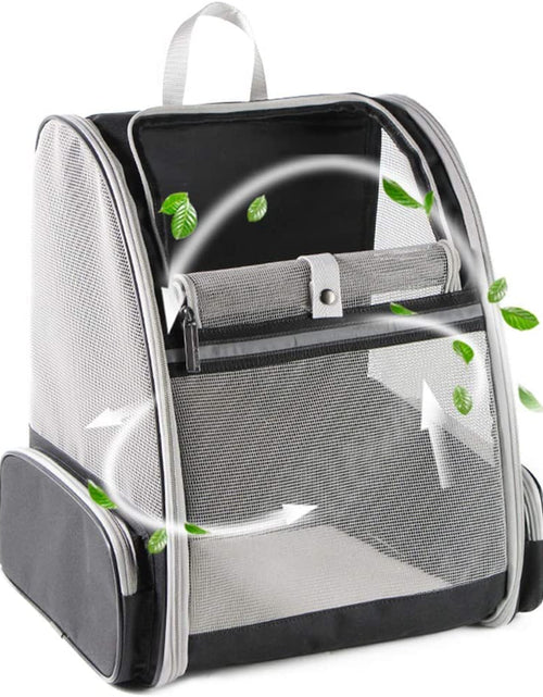 Load image into Gallery viewer, Pet Backpack Carrier for Small Cats Dogs | Ventilated Design, Safety Straps, Buckle Support, Collapsible | Designed for Travel, Hiking, Walking & Outdoor Use