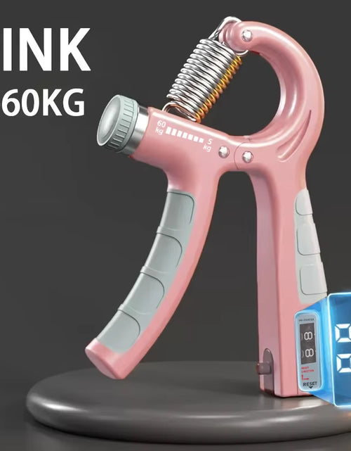 Load image into Gallery viewer, 5-60Kg Adjustable Hand Grip Strengthener Hand Grip Trainer with Counter Wrist Forearm and Hand Exerciser for Muscle Building