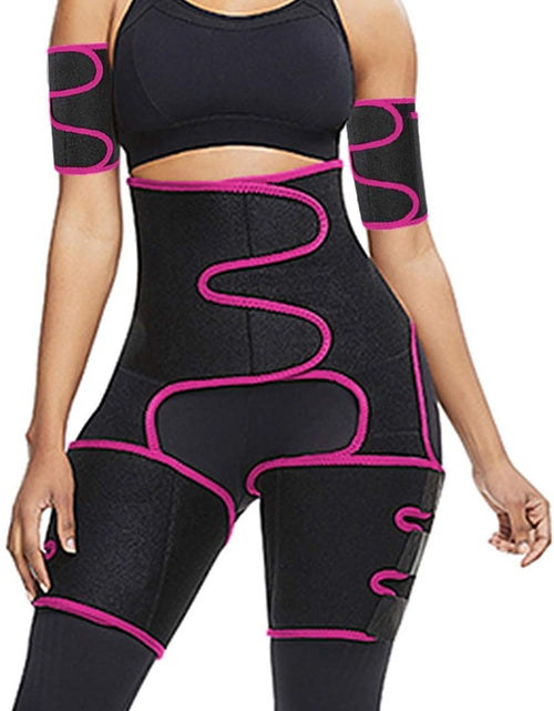 Load image into Gallery viewer, 4 in 1 High Waist Arm and Thigh Wast Trainer for Women, Sweat Band Waist Trimmer plus Size