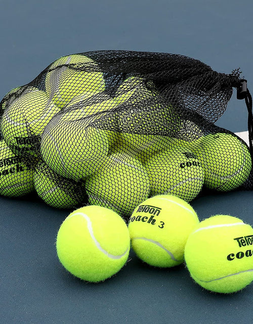Load image into Gallery viewer, Pressure Training Tennis Balls-12 or 18 Count-Mesh Carry Bagļ¼4 Colors Availableļ¼Pressureless Training Exercise Tennis Balls for Beginners.