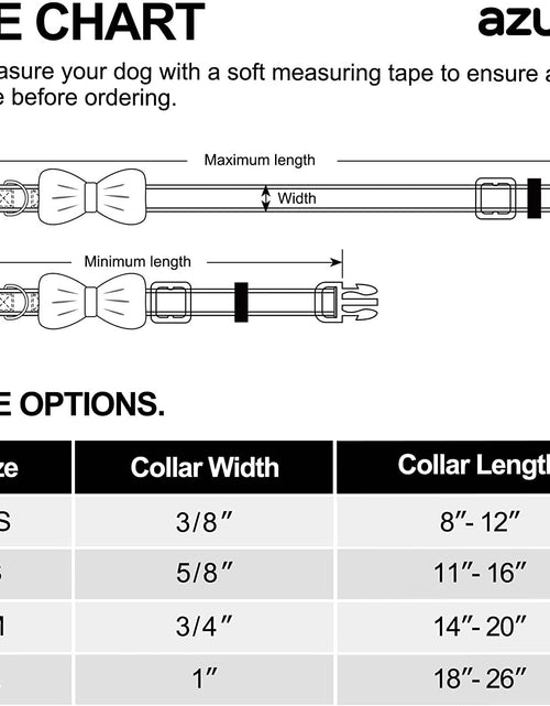Load image into Gallery viewer, Dog Collar with Removable Bowtie Dog Collars Adjustable Dog Collar for Small Medium Large Dogs