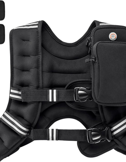 Load image into Gallery viewer, Weighted Vest with Ankle/Wrist Weights 6Lbs-30Lbs Body Weight Vest with Reflective Stripe, Size-Adjustable Workout Equipment for Strength Training, Walking, Jogging, Running for Men Women