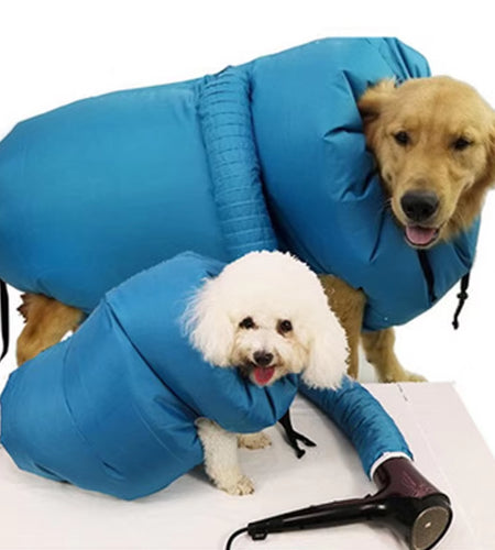 Portable Pet Drying Bag Folding Dog Hair Dryer Box Blow Bag Pet Grooming Dry Bag Dog Blowing Cat Bathing Pet Hair Drying Clothes