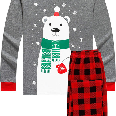 Christmas Family Matching Red Holiday Pajama PJ Sets