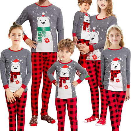 Christmas Family Matching Red Holiday Pajama PJ Sets