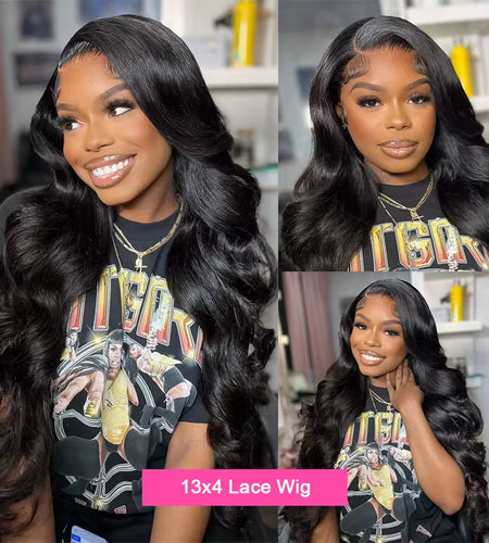 200% Density HD Transparent Lace Body Wave 13X4 13X6 Frontal Lace Human Hair Wig 360 Lace Frontal Wig Pre Plucked 5X5 Lace Wig