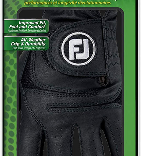 Men'S Weathersof Golf Glove (Black)