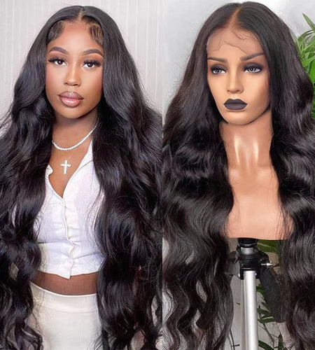 200% Density HD Transparent Lace Body Wave 13X4 13X6 Frontal Lace Human Hair Wig 360 Lace Frontal Wig Pre Plucked 5X5 Lace Wig